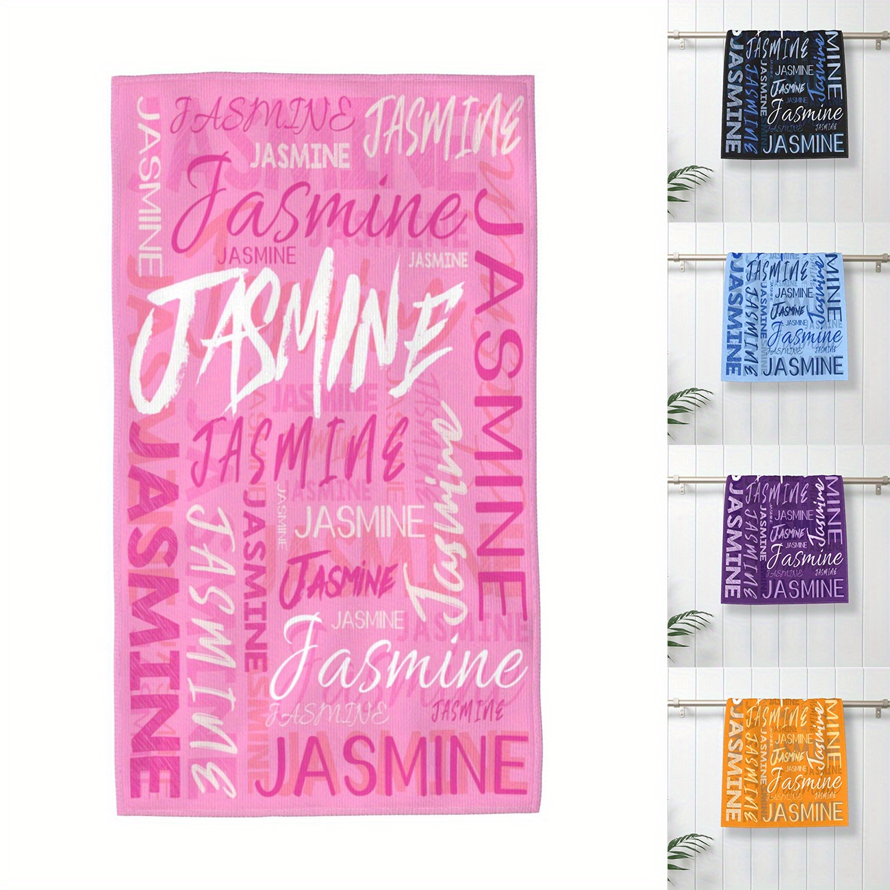 

Personalized Hand Towel - , Customizable Polyester Kitchen & Dining Towel, Machine Washable