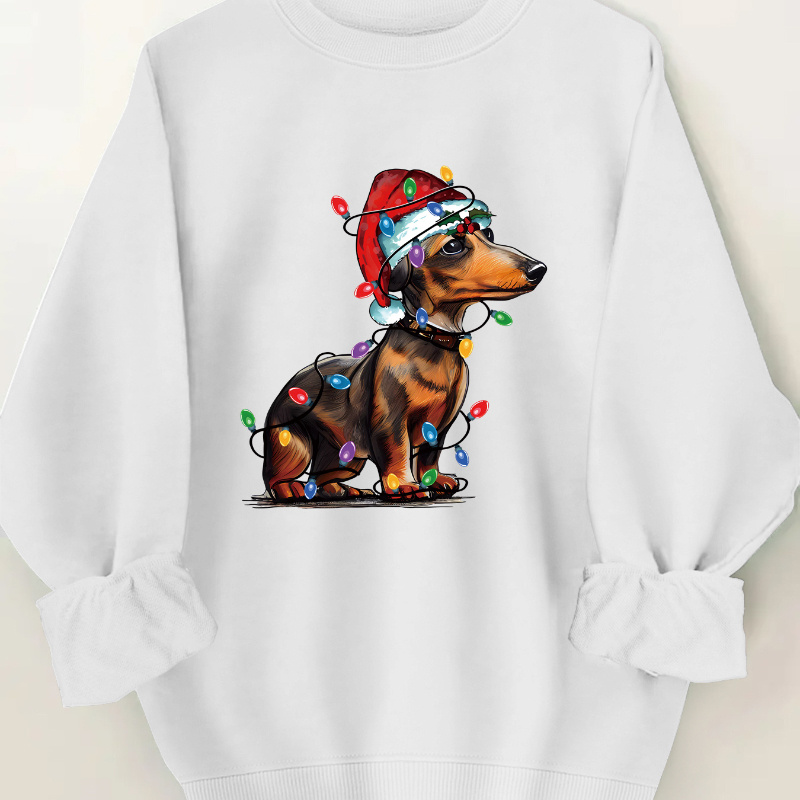 

Sweatshirt, Crew Neck Casual Sweatshirt For Fall & Spring, Women's Clothing