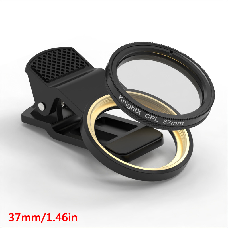 Knightx 37 mm 52 mm CPL Objektiv za telefon, izboljšava barvne polarizirane DSLR objektiv za iPhone Samsung Redmi Huawei večino pametnih