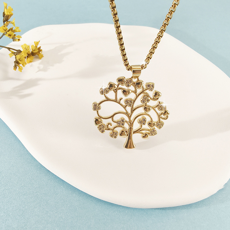 

Of Life Pendant Necklace, Popular Hollow Ornament Chain