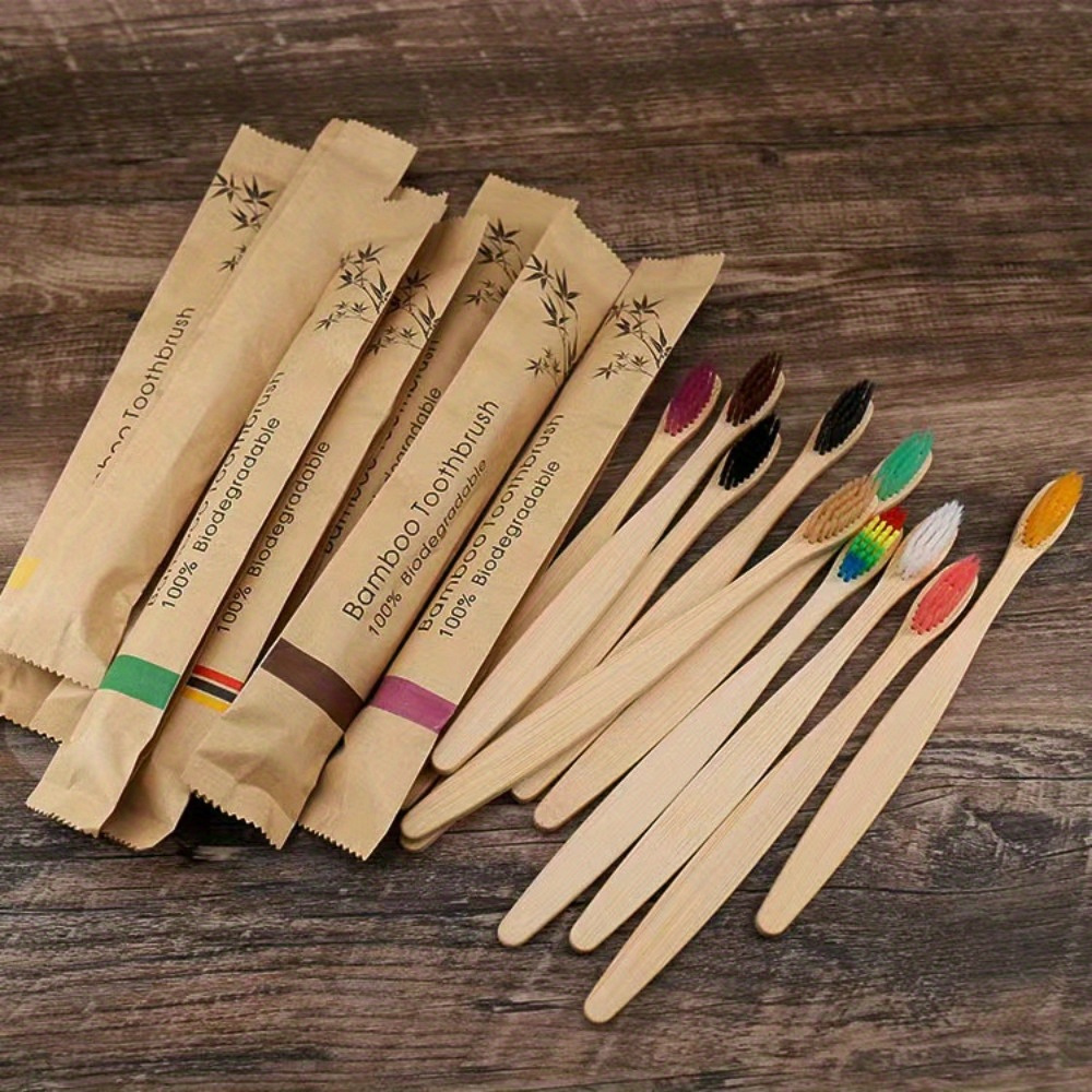 

10/ 20pcs Manual Wooden Toothbrushes , For Cleaning For
