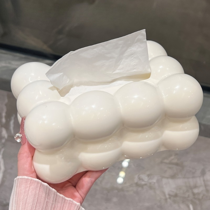 

Cloud-shaped Tissue Box Holder, Rectangular Plastic Storage, Decorative Tissue Dispenser For Home, Kitchen, Bedroom, Living Room, Dining Room, Bathroom Accessory