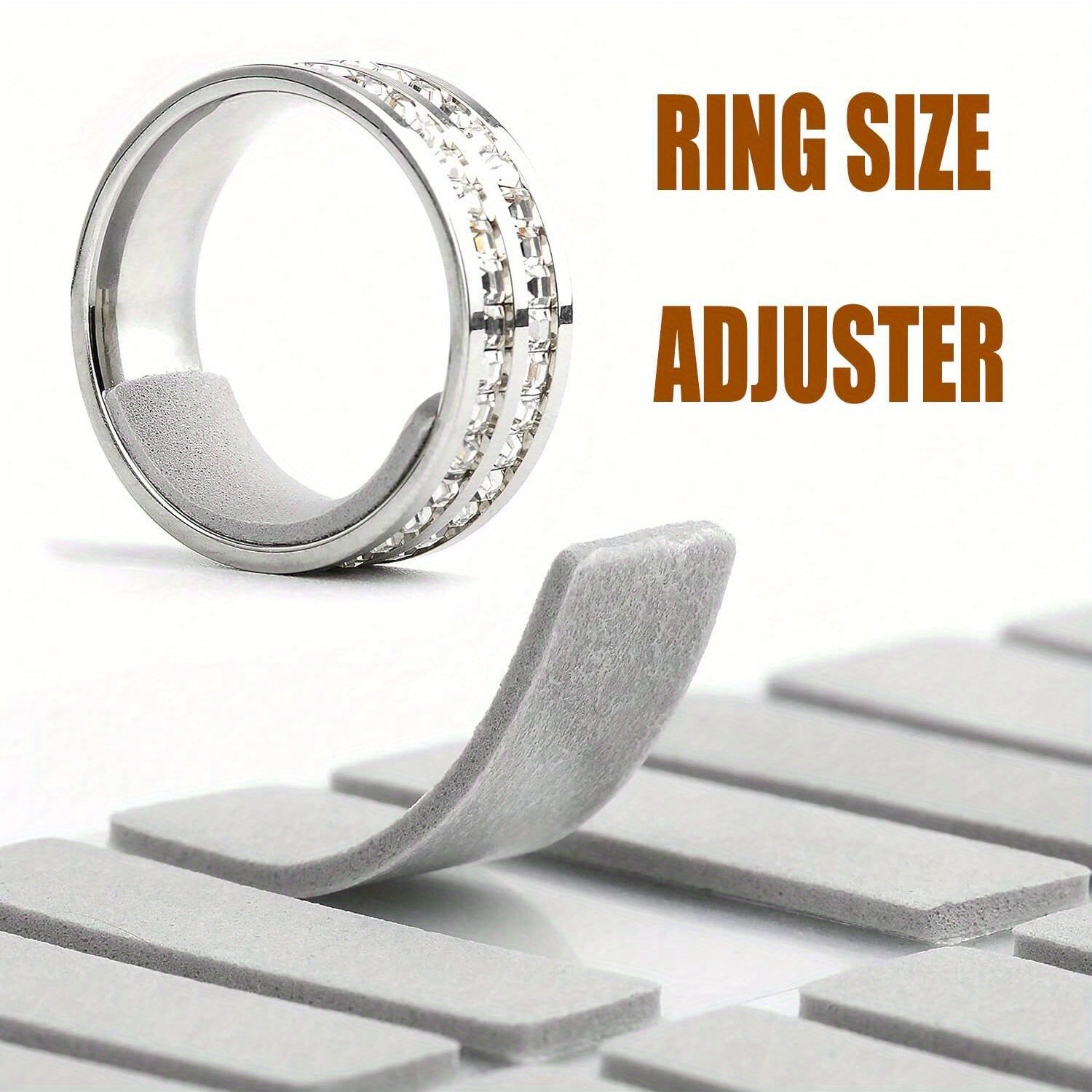 

Holder - Invisible Ring Size Reducer, Effortlessly Protect Your Jewelry, Universal Fit For Wide Bands, Includes Adjuster