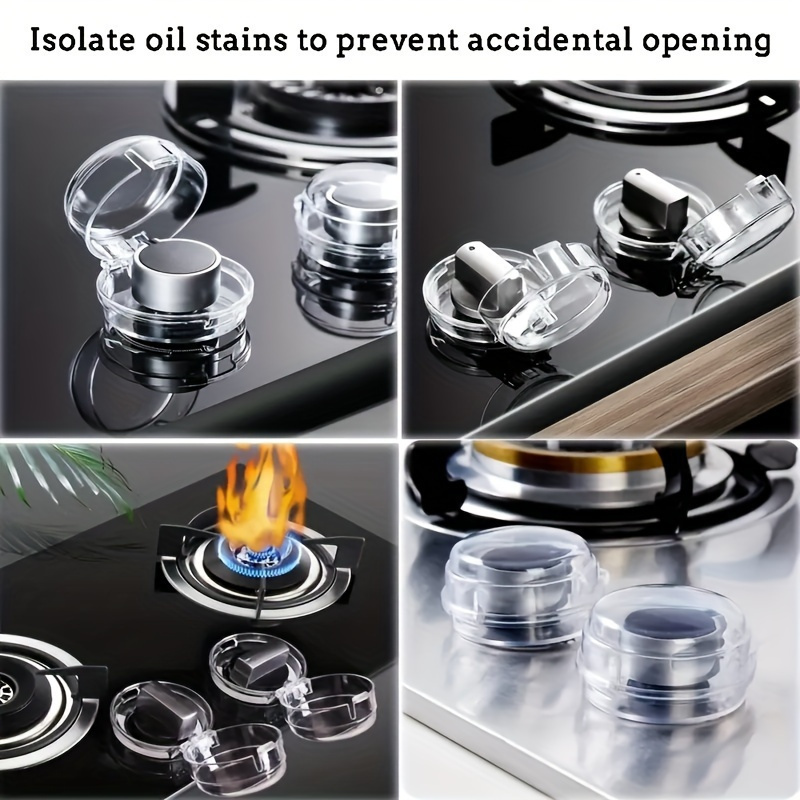 Safe Stove Knob Covers: Upgraded Buckle Design, Universal Size, Safe Gas Oven Knob Covers, Anti Stove Cover - No Electricity Required details 3