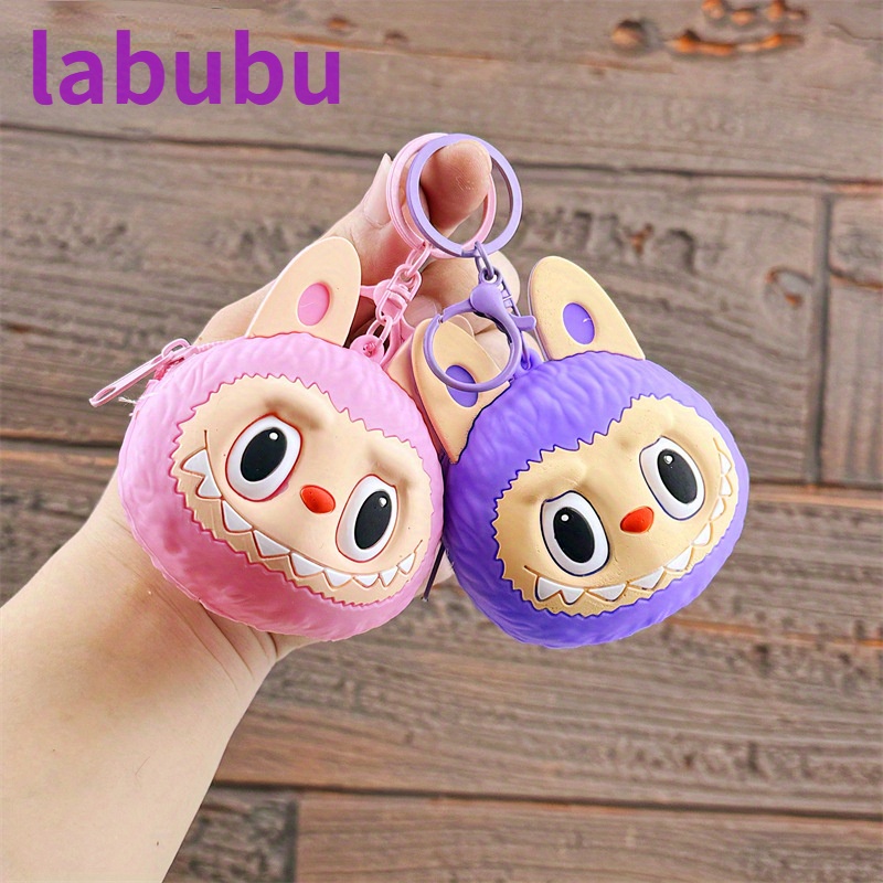 

Labu Cartoon Doll Keychain, Cute Silicone Pendant, Home Decor, No Feather, No Power Required, Artistic Style, For Wallet, Bag, Claw Machine, Small Size