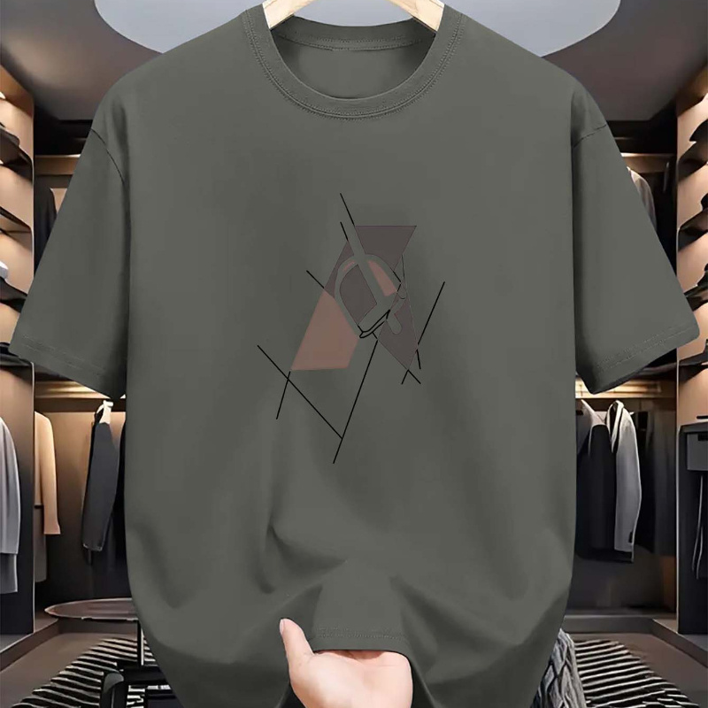 

Men's Casual Graphic Tee - Comfortable Polyester, Summer Fashion Short Sleeve T-shirt With Unique