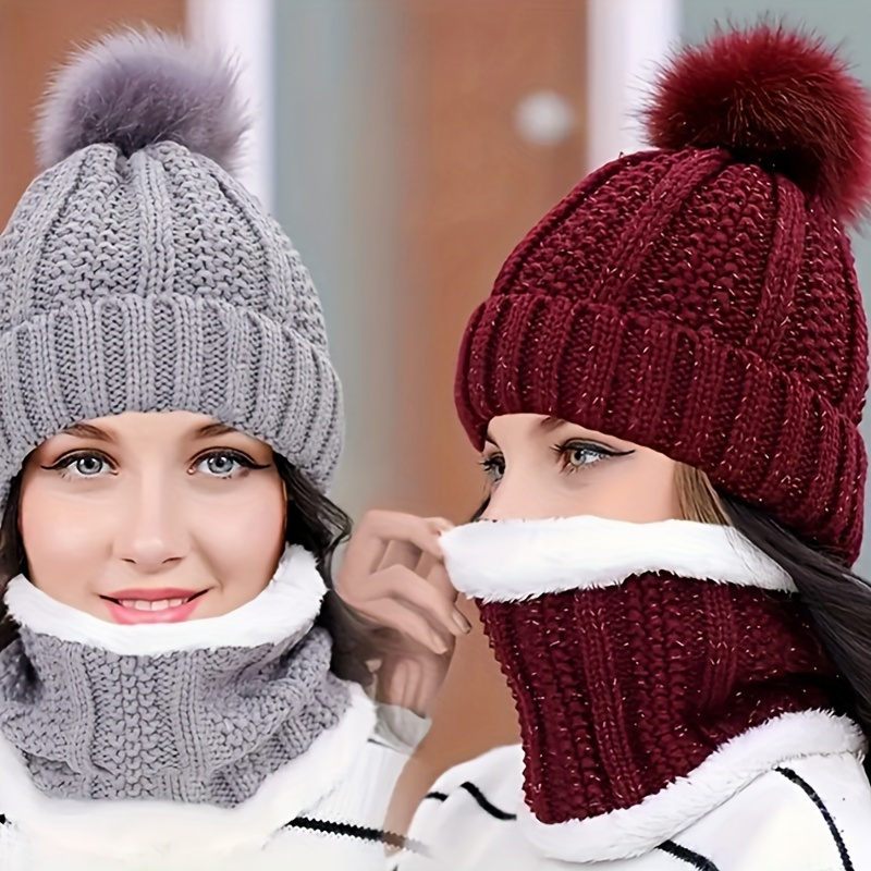 

Knit Beanie Pom - , & Windproof Hat For | Ear & Coverage | Washable