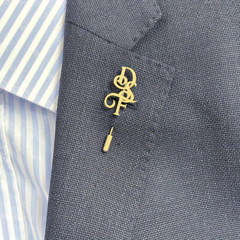TEMU Broche Personalizado [Producto Personalizado] 1pc Broche de Personalizado, Pin de Solapa para Novios, Broche Unisex, Regalo Adecuado para