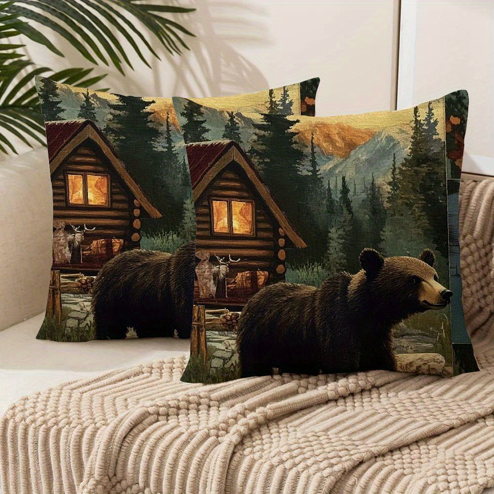 

2pcs Set - , Zip , For Sofa & Decor