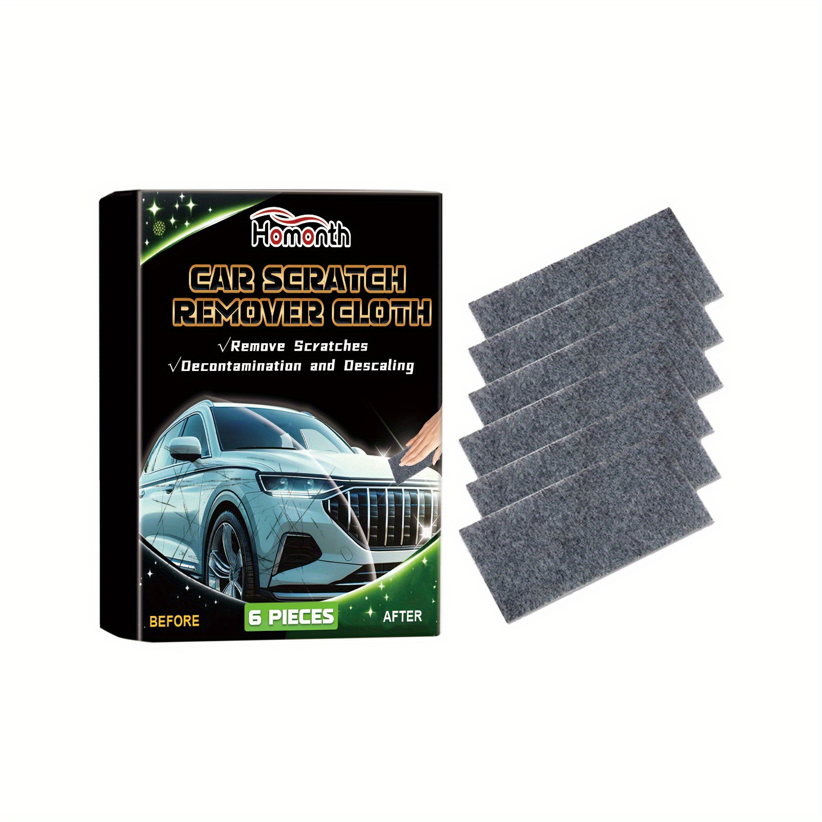 TEMU Car Scratch Repair Cloth - 6/12pcs, Simple And Scratch Remover For Of Scratches To Restore Paint Shine!