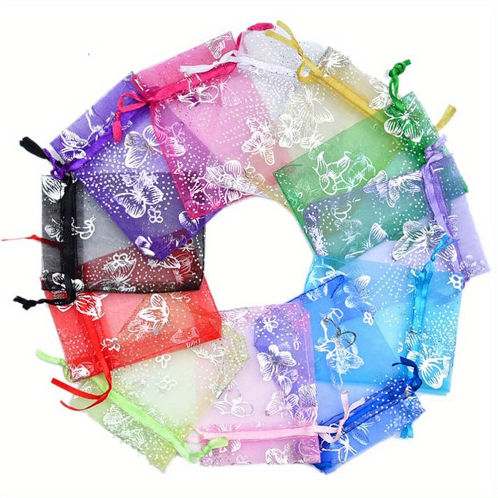 

100pcs Drawstring Gift - Printed Jewelry , Sachet For , , , -