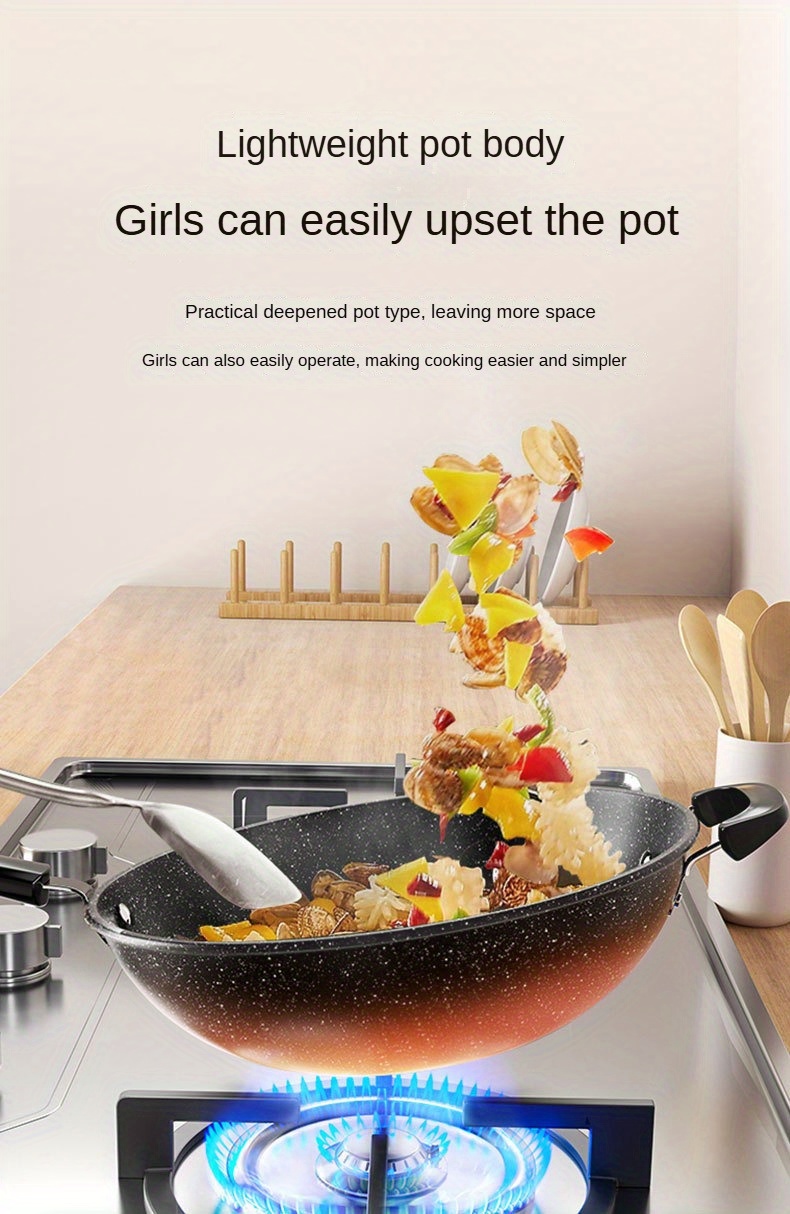 versatile non stick stone     stir frying   compatible with all stovetops details 5