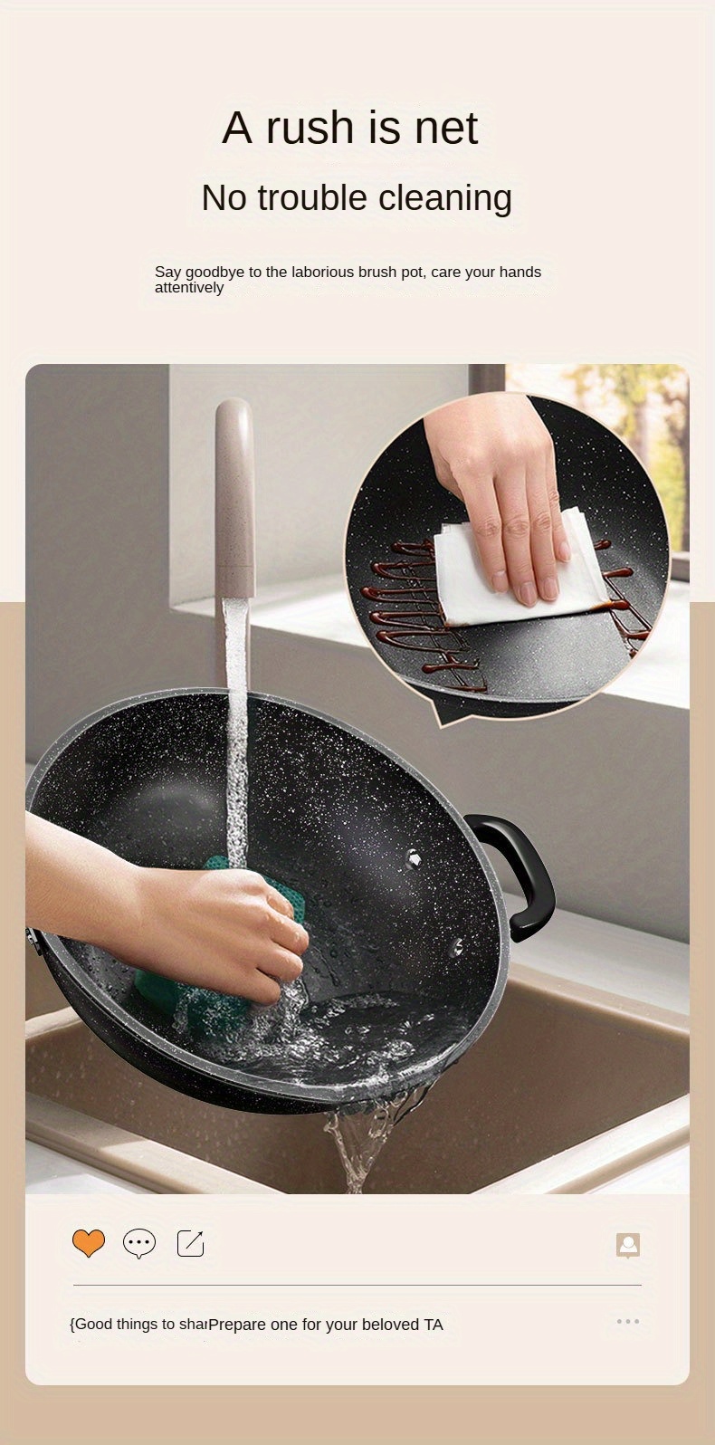 versatile non stick stone     stir frying   compatible with all stovetops details 9