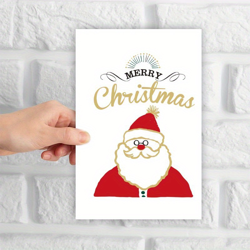 festive christmas card santa 