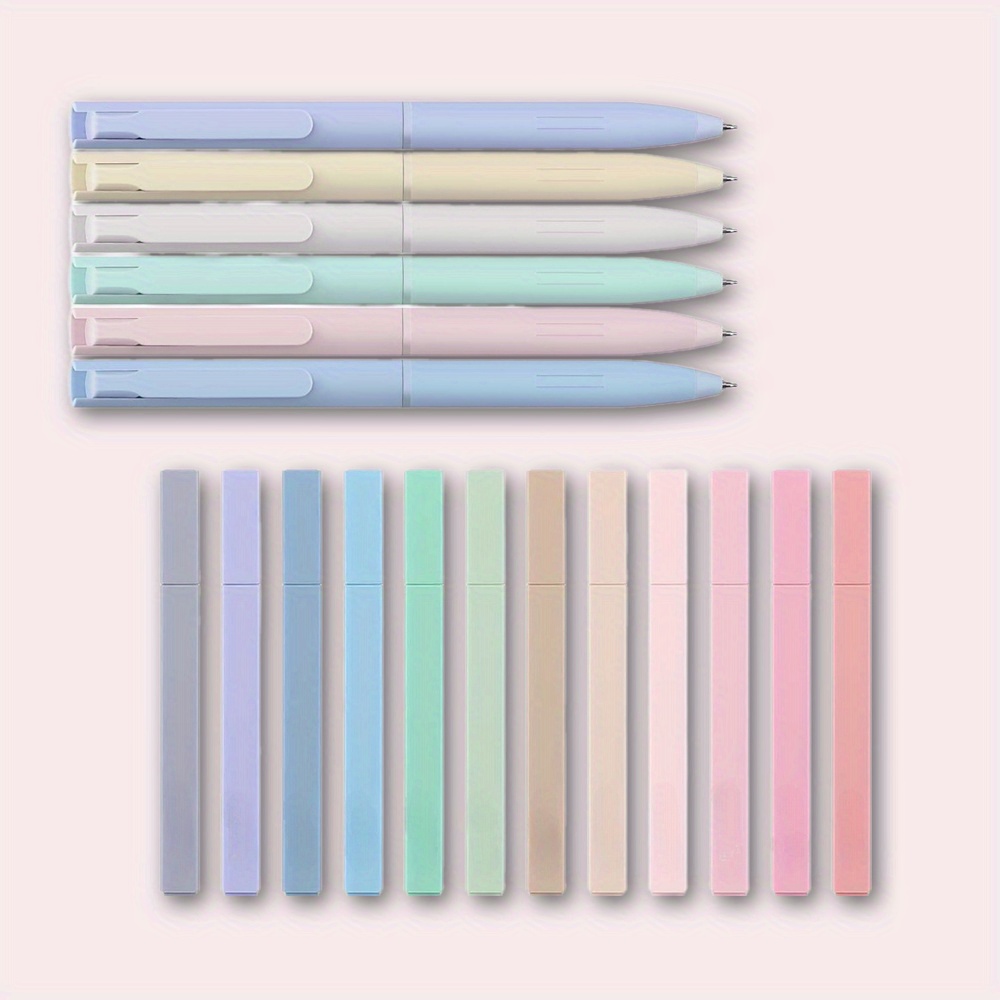 

18pcs Cute Aesthetic Quick Dry Colors Markers For Journaling Notes Office School Study Supplies