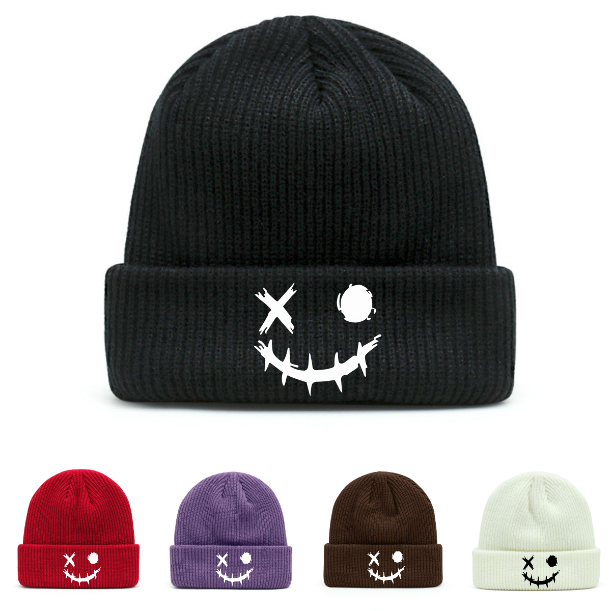 

Unisex Knitted Beanie Hat Winter Fashionable Warm Casual Skull Cap Breathable Urban Style Polyester Furry Knit With Hand Wash Or Care - Fits All