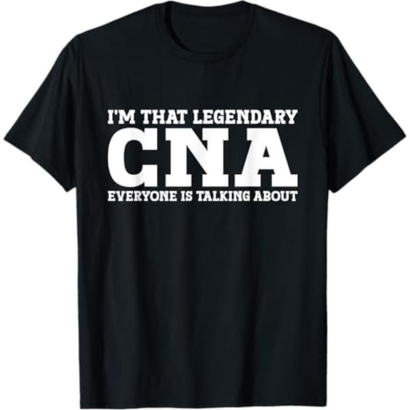 

Cna Job Employee Funny Worker Cna T-shirt, 100% Cotton, Halloween Thanksgiving Christmas Gift For Men Women , S-xxxl, Black