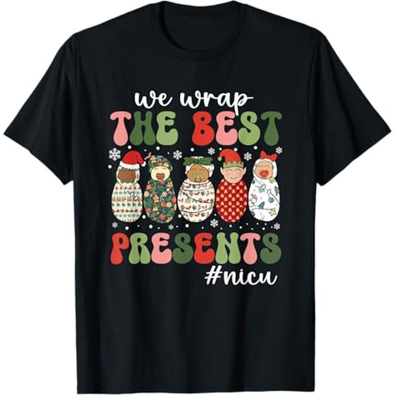 

We Wrap The Best Presents Christmas , 100% Cotton, Halloween Thanksgiving Christmas Gift For Men Women , S-xxxl, Black