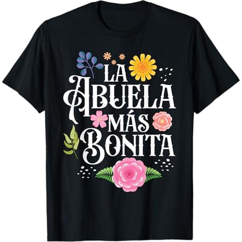 

Day Grandma La Grandma T-shirt, 100% Cotton, Halloween Thanksgiving Christmas Gift For Men Women , S-xxxl, Black