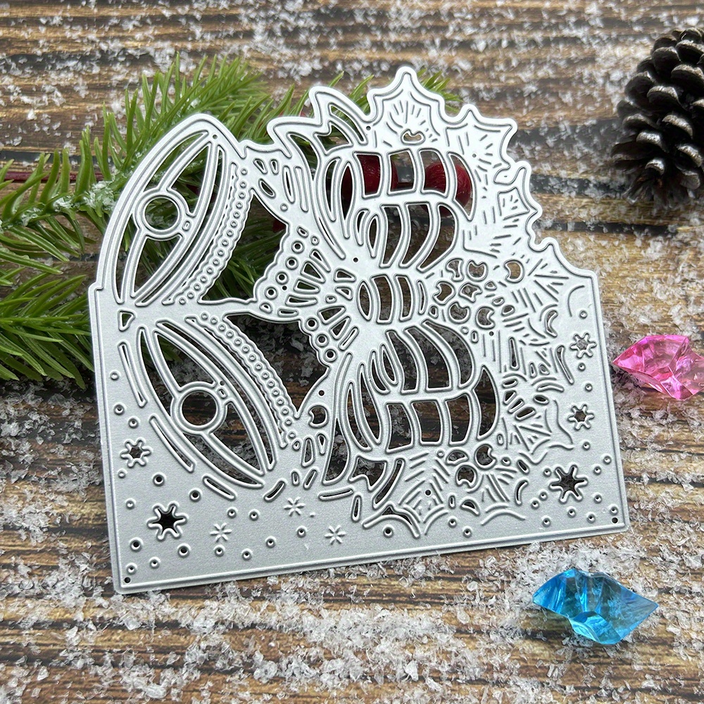 

Metal Christmas Bell Frame Die Cuts - Card Scrapbooking, Diy Crafts, And Personalized Holiday Greetings