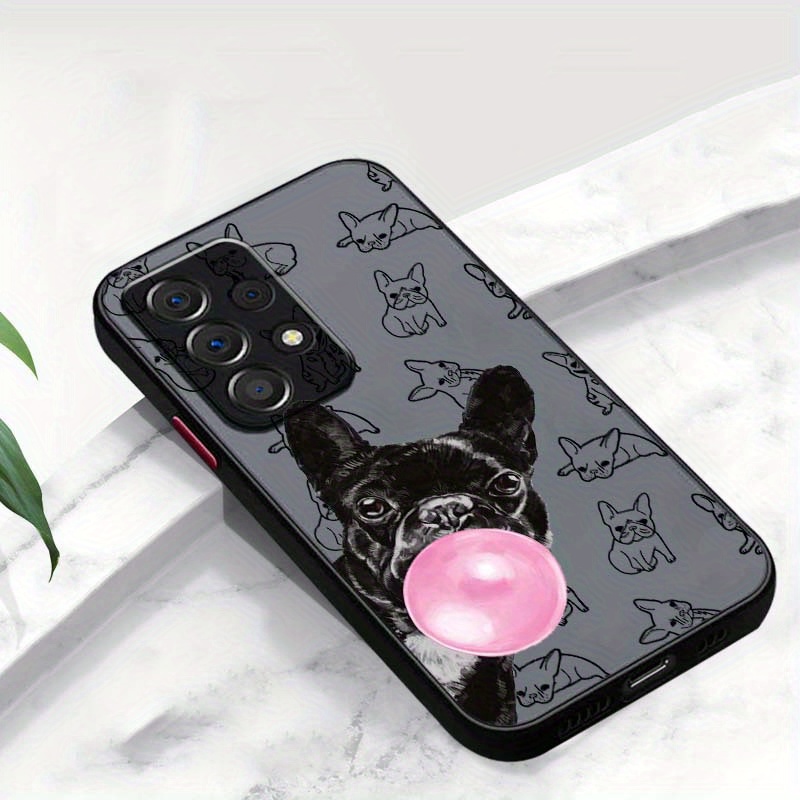 TEMU Abstract Puppy Cute Cartoon S24 S23 S22 S21 S20 Ultra Fe Plus 5g Frosted Transparent Full Protection Soft Phone Case