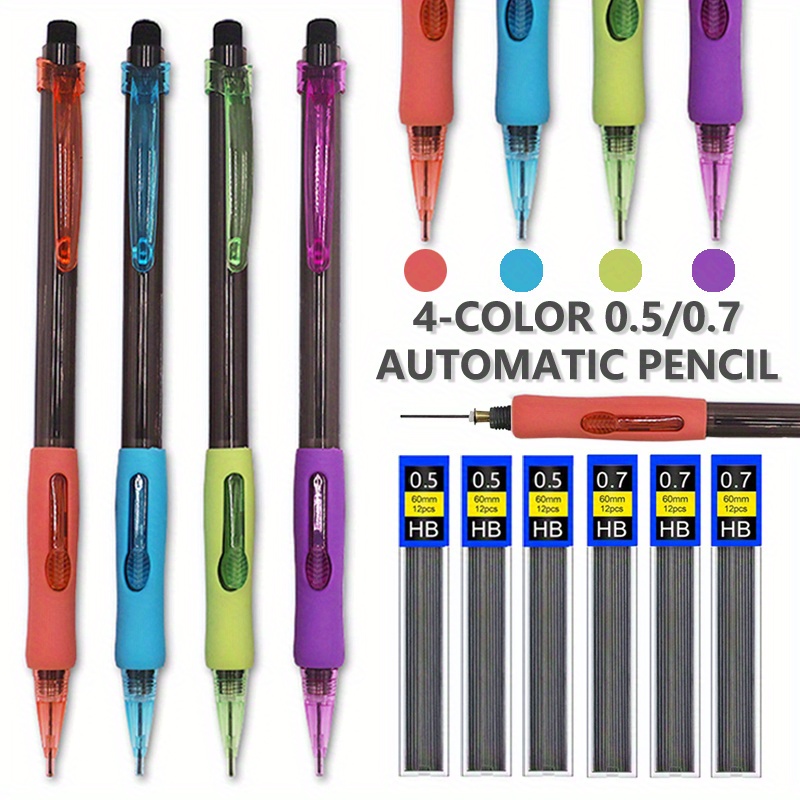 

17pcs Mechanical Pencil Set With 0.5mm & 0.7mm Leads, Erasers - Drawing, Sketching & Writing - Office Stationery