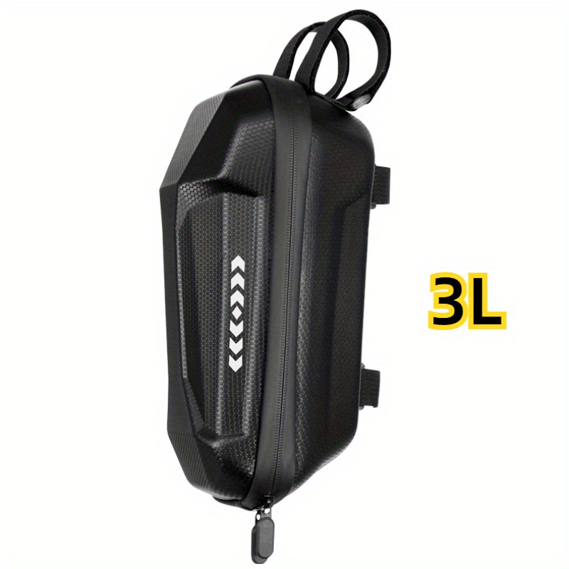 

Waterproof Electric Scooter Handlebar Bag - Large 3l Capacity, Adjustable Strap For Charger, Phone, Wallet & Tools Storage