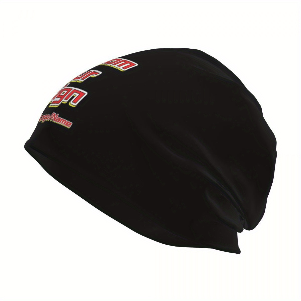 E-shop Anpassbare Herren-Wintermütze - Dicke Strick- mit Textlogo & Foto-Personalisierung, 100% Polyester Warme Freizeithut für Kaltes Wetter