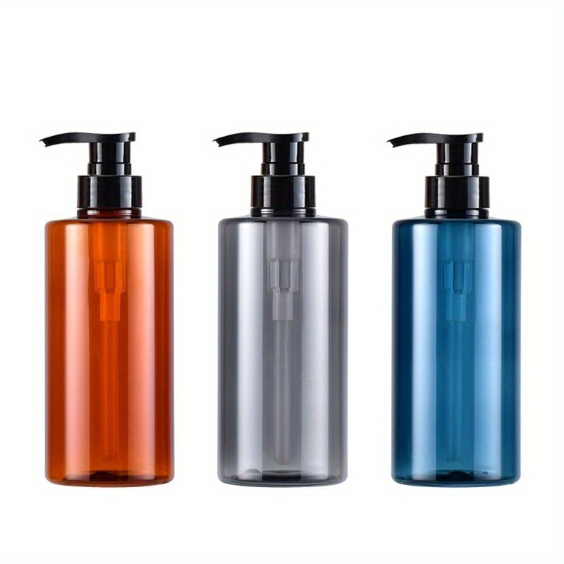 

1pc Bouteille Vide en Plastique de 300ml/500ml pour de Gel Douche, Shampooing, Après-shampooing, etc. Convient aux Hôtels et de Bain Domestiques