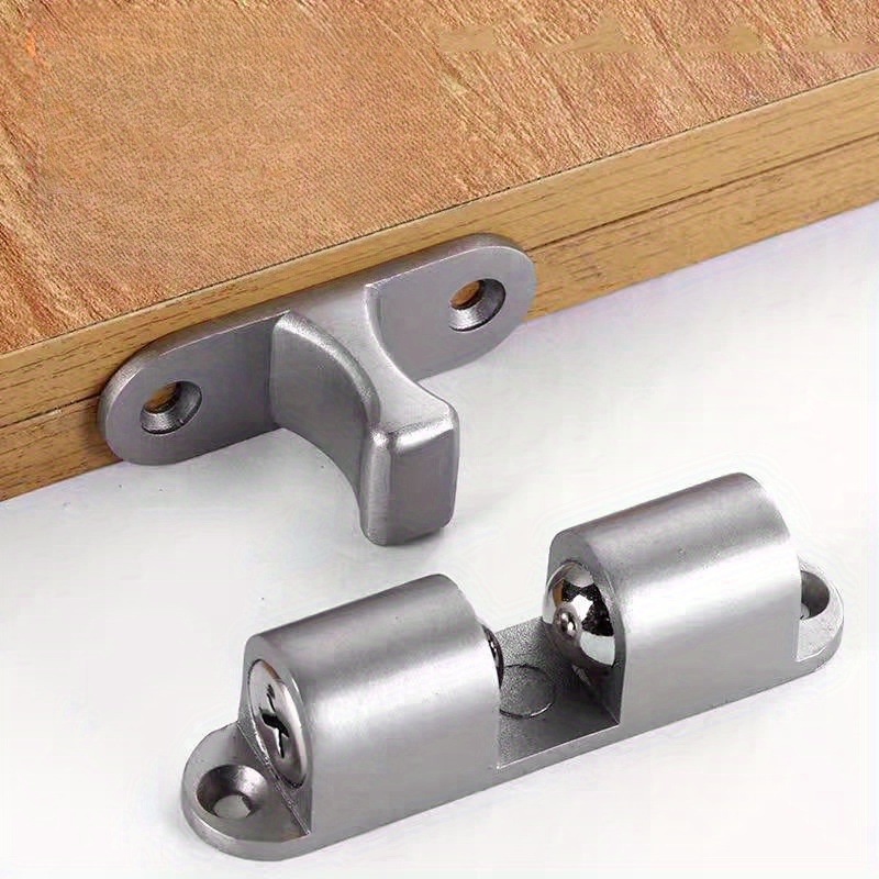 

1pc/2pcs Stainless Steel Magnetic Door , Aluminum Alloy, No-drill Suction, Strong Magnetic, Anti-collision, Universal For Bedroom, Bathroom, , Cabinet, Industrial Hardware