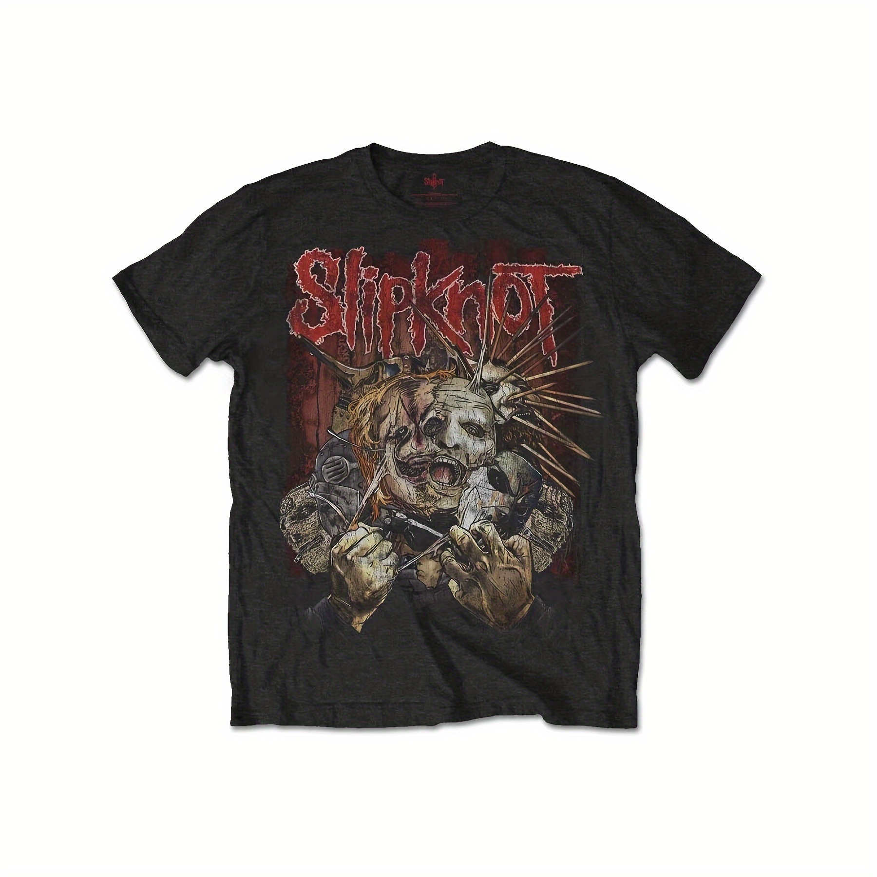 

Slipknot Men's T-shirt 100% Cotton Short Sleeve 2024 T-shirt Crew Neck T-shirt