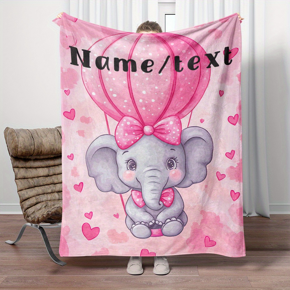 

Customizable Fleece Blanket, 1pc, For Sofa, Bed, , Camping, Livingroom, , , , And Bed - Polyester , And , Personalized /