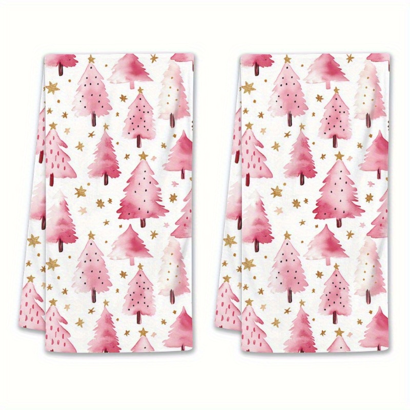 

2pcs - Polyester Christmas Towels - & , -