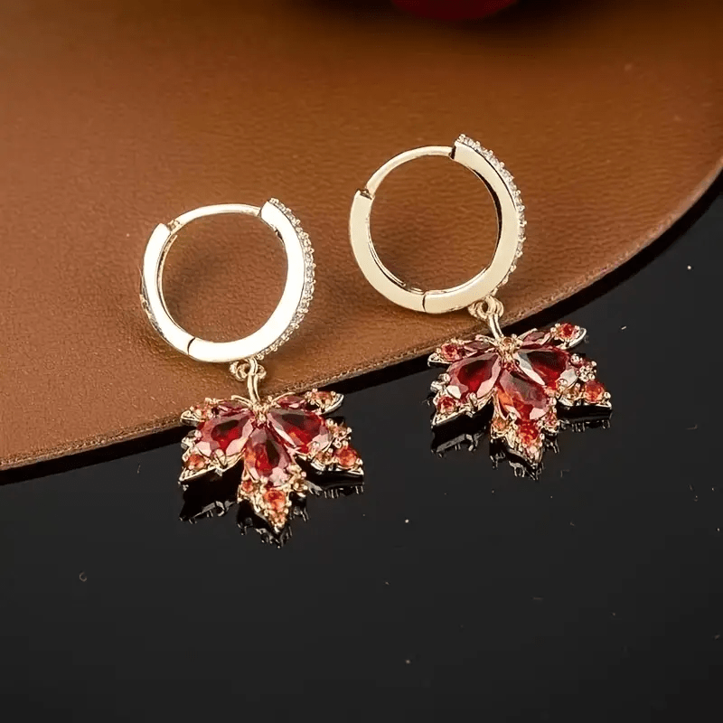 Boho Maple Leaf Dangle Earrings for Casual Attire & Gifting