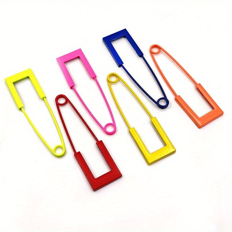 

5pcs Envelope Safety Pins – Vibrant Scarf, Shawl, And Cardigan Clips, Sewing Craft Supplies For Knitting And Art Projects, Knitting Accessories And Supplies