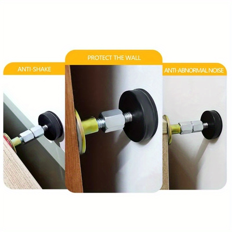 2pcs adjustable bed frame stabilizer metal plastic anti shake tool door bed headboard stopper wall bedside anti swaying stabilizer no electricity needed details 3