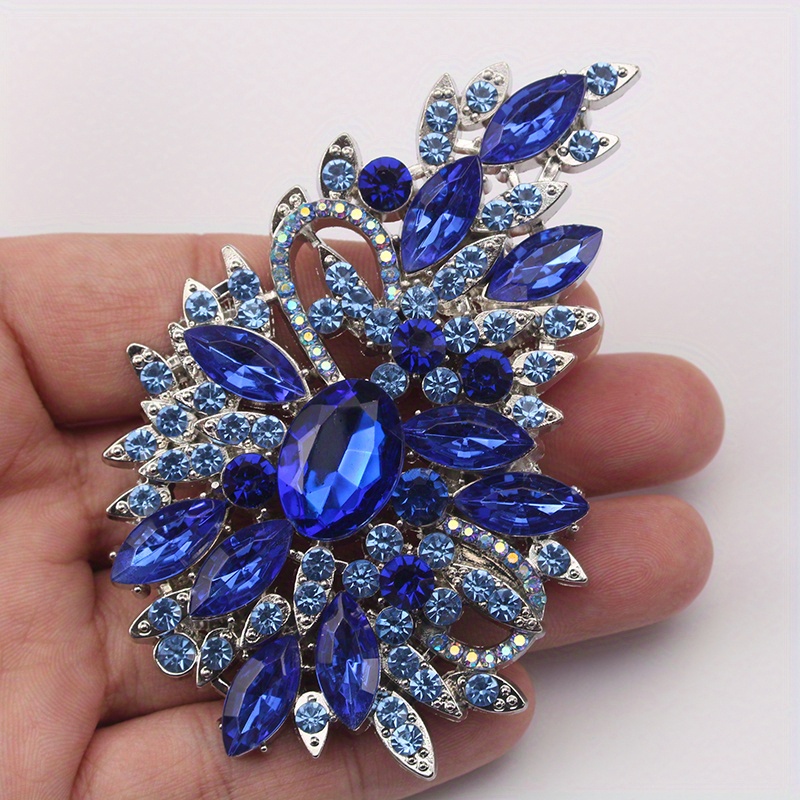 Image of Ladies' And Fashion Elegant Beach Seaside Accessory Rhinestone Brooch Holiday Gift