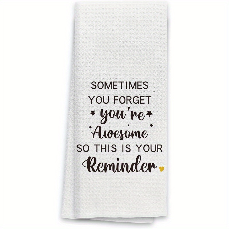 

Inspirational Kitchen Towel - 18x26" | Perfect Gift For | ' You Your Awesome' Motif | Ideal For Kitchen & Bathroom Decor, Best For Christmas