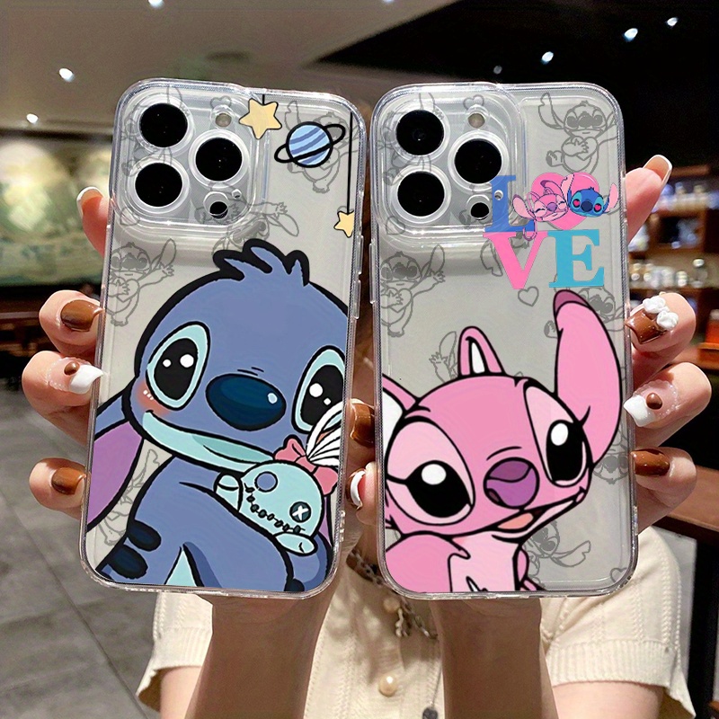 

Ume Authorized Cute Cartoon Stitch Bady Soft Back Cover Phone Case For 15 14 11 Pro 15 14 Plus Mini 6 6s 7 8 Plus Se2 Se3 X Xr Xs Max