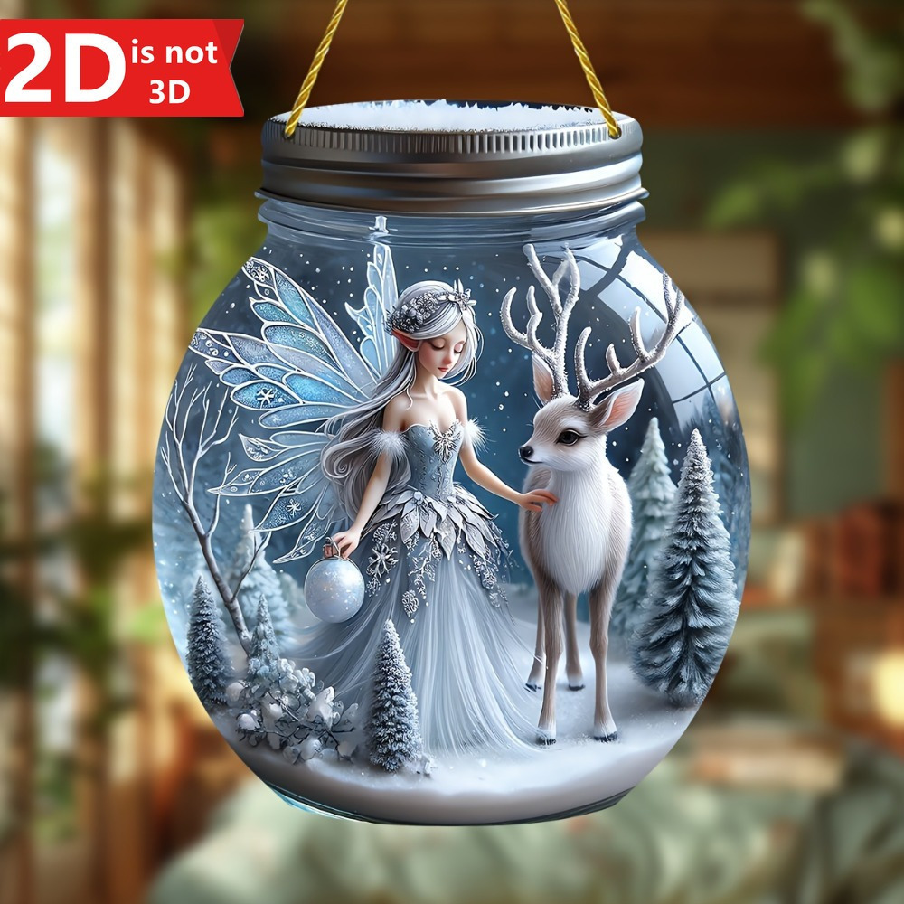 

And 1pc 2d Elf And Pendant, Suitable As An Decoration For Bedrooms, , And , And Can Be To