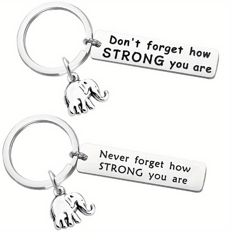 

2pcs Keychain - Steel, Of , For