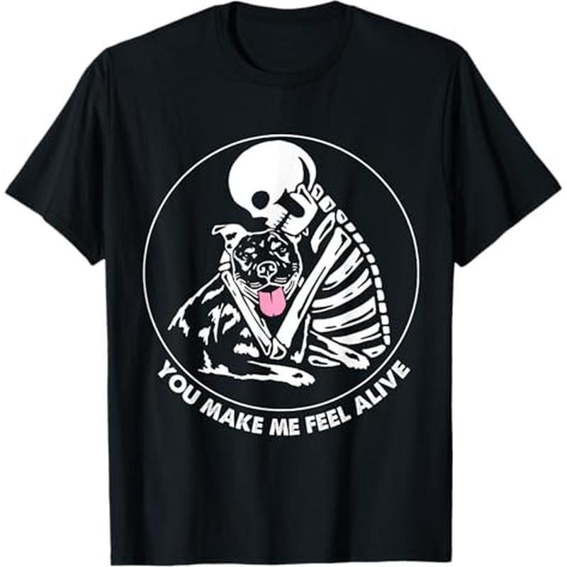 

You Skeleton Hugs Pitbull Skeleton , 100% Cotton, Halloween Thanksgiving Christmas Gift For Men Women , S-xxxl, Black