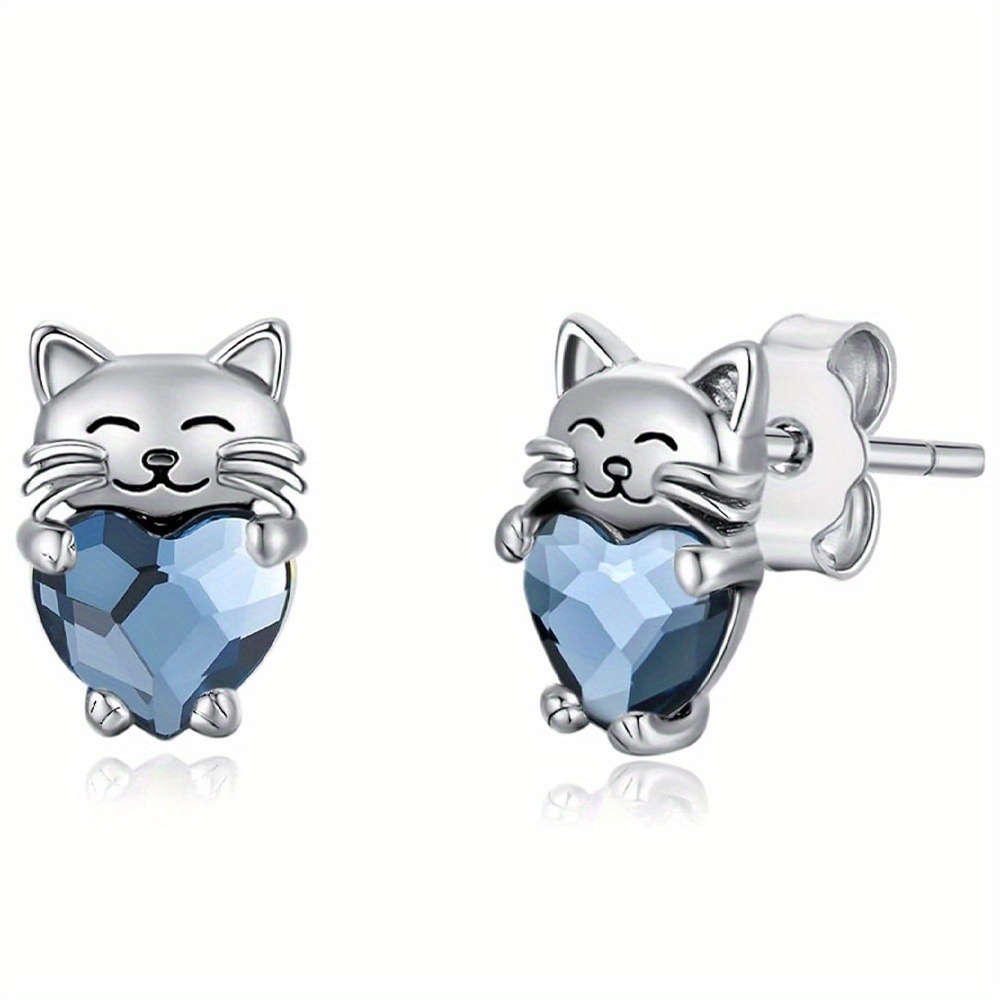 TEMU Cat Hugging Earrings For Birthday Christmas Gifts