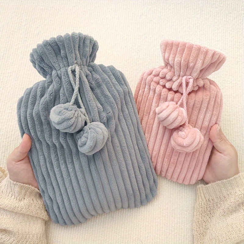 

1pc Plush Water Filled Hot Water Bag Cloth Cover, Pvc Water Filled Hot Water Bag Cloth Cover, Autumn And Winter Hand Warmer, Warm Water Bag (only Cloth Cover Without Water Filling Bladder)