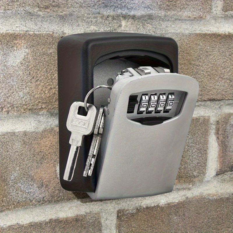 

1pc Wall-mounted With Combination Lock, Waterproof Hard Plastic Cover For Home, Car, And Construction - & Easy