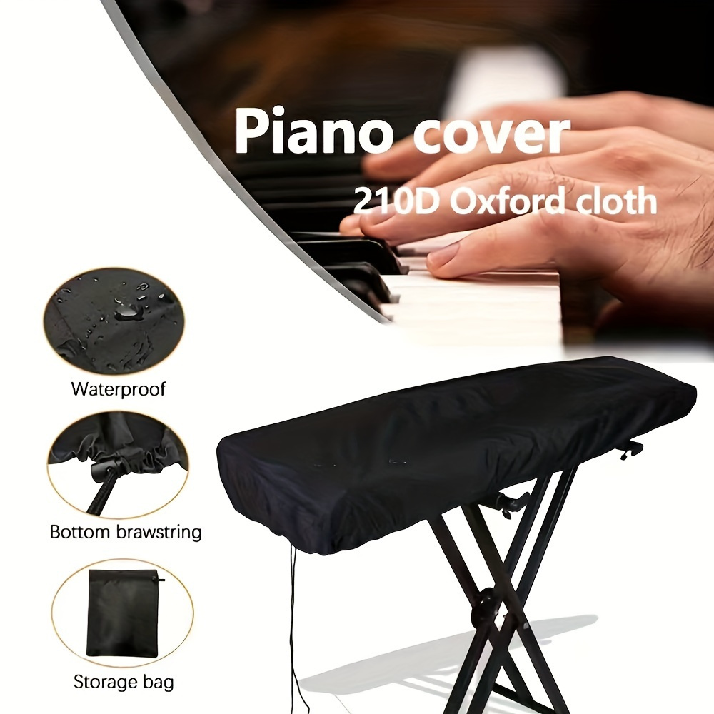 premium piano dust cover waterproof dust resistant fits 61 88 key electronic keyboards full enclosure for   details 1