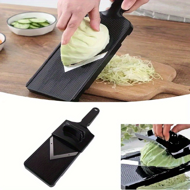 

1x Multifunctional Manual Vegetable - Plastic Kitchen & Grater For Cabbage, , Potatoes - Easy-to-use With Black Handle, Gift For Mom