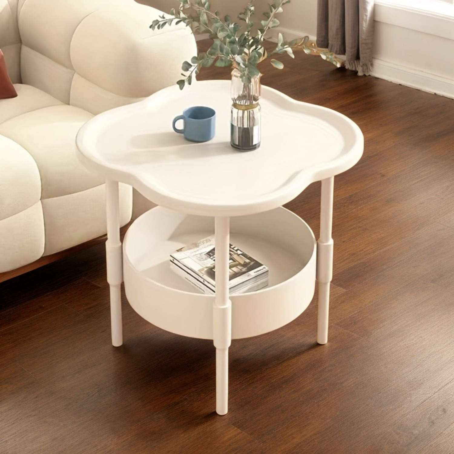 

Side Table - Portable Plastic Table For & Bedroom Decor