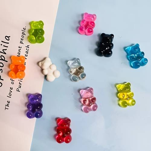 11pcs gummy bear fridge magnets set no electricity needed durable decorative for kitchen use