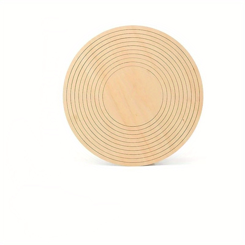 Image of 1 Set Of Ceramic Plate Mold, Wooden Geometry Hand Printing, Blank Shape Pottery Tool Clay Cutting Guide Round Oval